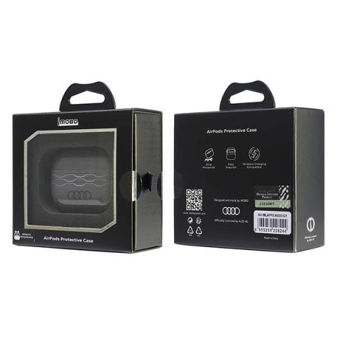 Etui Audi IML Geometric Pattern na AirPods Pro 2 - szare