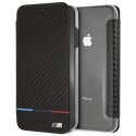 Etui BMW Carbon Tricolor Stripe na iPhone XS Max - czarne