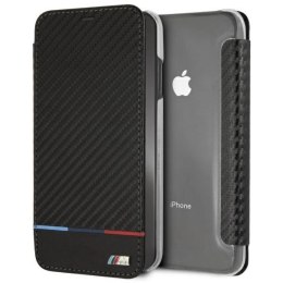 Etui BMW Carbon Tricolor Stripe na iPhone XS Max - czarne