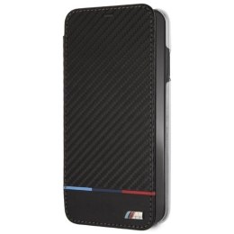 Etui BMW Carbon Tricolor Stripe na iPhone XS Max - czarne