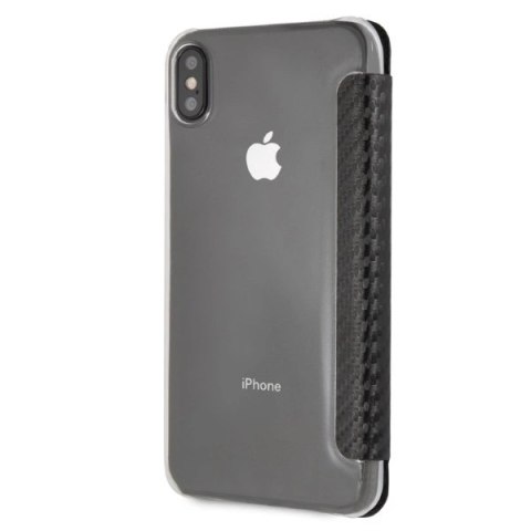 Etui BMW Carbon Tricolor Stripe na iPhone XS Max - czarne