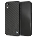 Etui BMW Siganture Carbon na iPhone Xr - czarne
