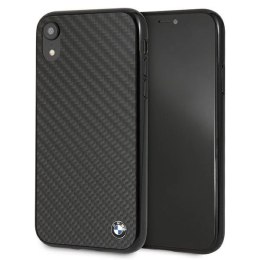 Etui BMW Siganture Carbon na iPhone Xr - czarne