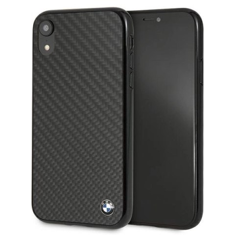 Etui BMW Siganture Carbon na iPhone Xr - czarne