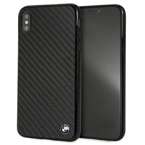 Etui BMW Siganture Carbon na iPhone Xs Max - czarne