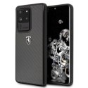 Etui Ferrari Carbon Heritage na Samsung Galaxy S20 Ultra - czarne