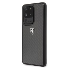 Etui Ferrari Carbon Heritage na Samsung Galaxy S20 Ultra - czarne