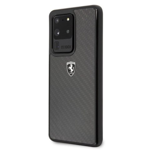 Etui Ferrari Carbon Heritage na Samsung Galaxy S20 Ultra - czarne