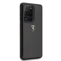 Etui Ferrari Carbon Heritage na Samsung Galaxy S20 Ultra - czarne
