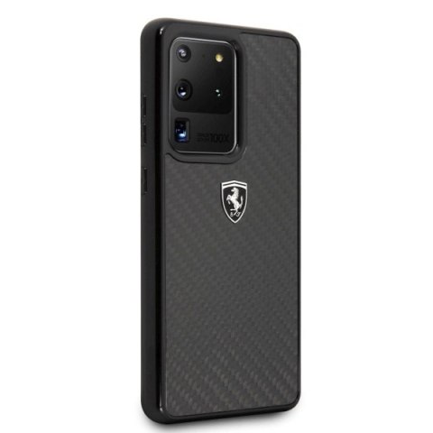 Etui Ferrari Carbon Heritage na Samsung Galaxy S20 Ultra - czarne