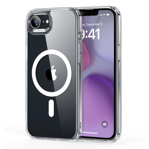 Etui ESR Classic Hybrid Halolock MagSafe na iPhone 16e / 17e - przezroczyste