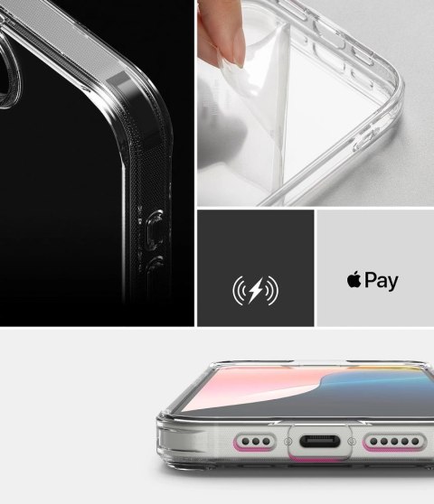 Etui Ringke Fusion na iPhone 16e / 17e - przezroczyste