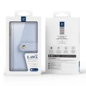 Etui skórzane Dux Ducis Lawa na iPhone 15 Pro Max - niebieskie