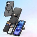 Etui skórzane Dux Ducis Lawa na iPhone 16 - czarne