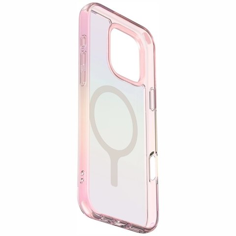 Etui UNIQ Iridescia Magclick Charging na iPhone 16 Pro Max - różowy
