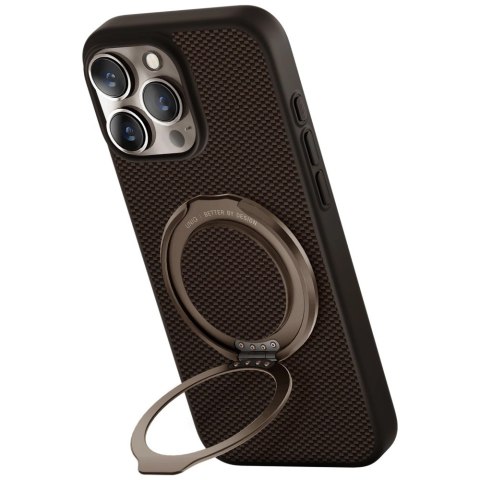 Etui UNIQ Keva Air Magclick Charging GripFit na iPhone 16 Pro Max - brązowe