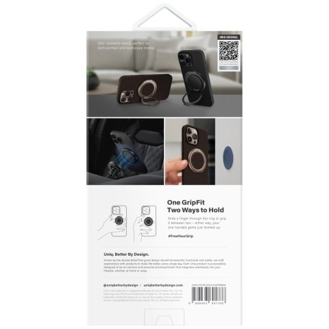 Etui UNIQ Keva Air Magclick Charging GripFit na iPhone 16 Pro Max - brązowe