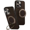 Etui UNIQ Keva Air Magclick Charging GripFit na iPhone 16 Pro - brązowe