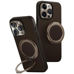 Etui UNIQ Keva Air Magclick Charging GripFit na iPhone 16 Pro - brązowe
