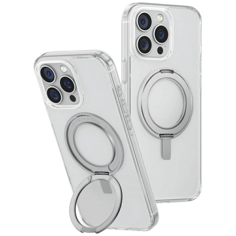 Etui UNIQ Swivix 360 Rotating Kickstand na iPhone 16 Pro Max - przezroczyste