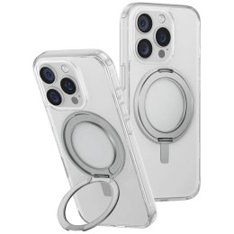 Etui UNIQ Swivix 360 Rotating Kickstand na iPhone 16 Pro - przezroczyste