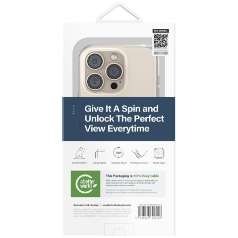Etui UNIQ Swivix 360 Rotating Kickstand na iPhone 16 - złote