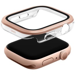 Etui ze szkłem hartowanym UNIQ Voute na Apple Watch 10 46 mm - różowo-złota