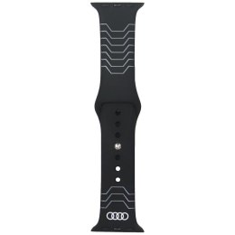 Pasek Audi Geometric Pattern Silicone Watch Strap na Apple Watch 40 / 41 / 42 mm - czarny