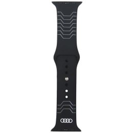 Pasek Audi Geometric Pattern Silicone Watch Strap na Apple Watch 44 / 45 / 46 / 49 mm - czarny