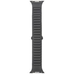 Pasek Audi Logo Synthetic Leather Magnetic Ring na Apple Watch 44 / 45 / 46 / 49 mm - czarny