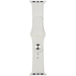 Pasek Audi Sport Red Logo Silicone Watch Strap na Apple Watch 40 / 41 / 42 mm - biały