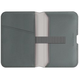 Portfel magnetyczny RFID UNIQ Lyden DS ze stojakiem na telefon - zielony