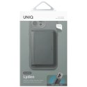 Portfel magnetyczny RFID UNIQ Lyden DS ze stojakiem na telefon - zielony