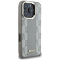 Etui DKNY Checkered Pattern Magsafe na iPhone 16 Pro Max - beżowe