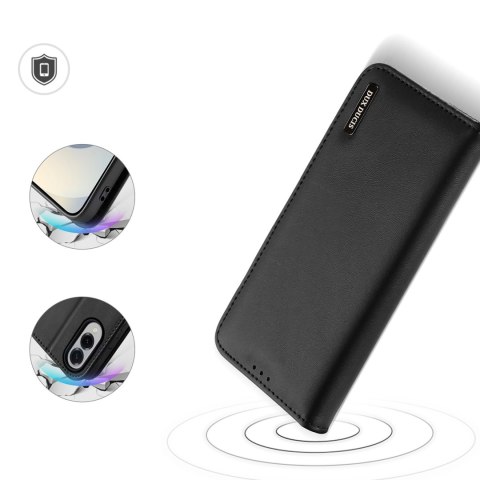 Etui Dux Ducis Hivo na Samsung Galaxy S25 Edge z klapką i ochroną RFID - czarne