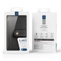 Etui skórzane Dux Ducis Lawa na iPhone 16e / 17e z odłączanym portfelem magnetycznym - czarne
