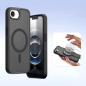 Etui skórzane Dux Ducis Lawa na iPhone 16e / 17e z odłączanym portfelem magnetycznym - czarne