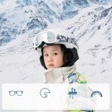 Gogle narciarskie Qunature Panda dla dzieci - czarne/białe