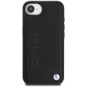 Etui BMW Leather Hot Stamp na iPhone 16e - czarne