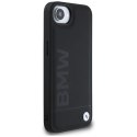 Etui BMW Leather Hot Stamp na iPhone 16e - czarne