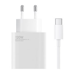 Ładowarka sieciowa Xiaomi BHR9462EU 120W 6A USB-A z kablem USB-C - biała