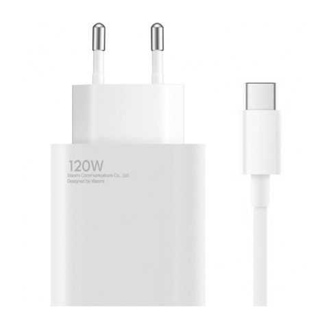 Ładowarka sieciowa Xiaomi BHR9462EU 120W 6A USB-A z kablem USB-C - biała