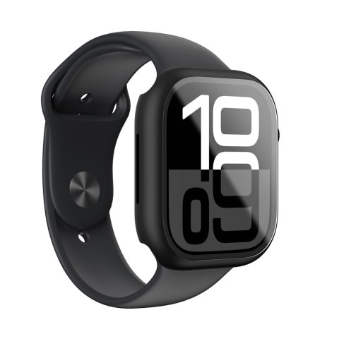 Etui ze szkłem hartowanym AMAZINGTHING Radix Glass do Apple Watch 46mm - czarne