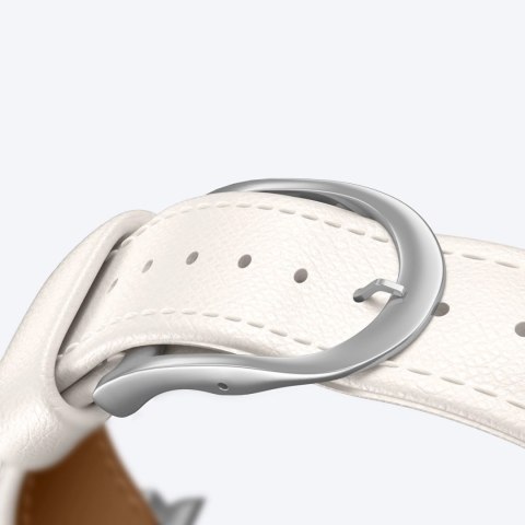 Skórzany pasek AMAZINGTHING Class Band do Apple Watch 45 / 46 / 49 mm - jasnobeżowy