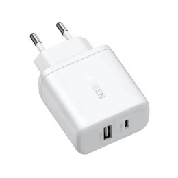 Ładowarka sieciowa Ugreen Nexode N Series X227 20W GaN 1x USB-A 1x USB-C - biała