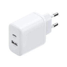 Ładowarka sieciowa Ugreen Nexode N Series X227 20W GaN 1x USB-A 1x USB-C - biała