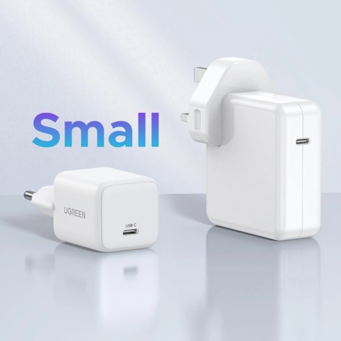 Ładowarka sieciowa Ugreen Nexode N Series X512 20W GaN 1x USB-C - biała