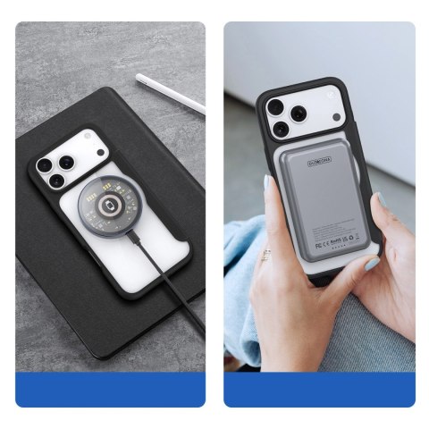Etui Dux Ducis Skin X Pro na iPhone 17 Pro z portfelem, kompatybilne z MagSafe - czarne
