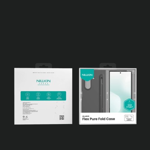 Etui Nillkin Flex Pure Fold na Samsung Galaxy Z Fold 7 z miejscem na S Pen - czarne