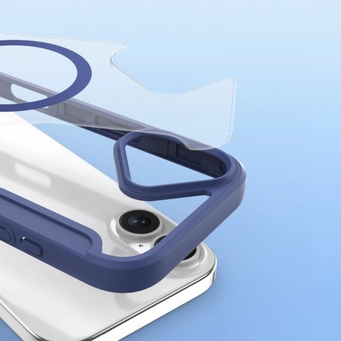 Etui Dux Ducis Skin X Pro na iPhone 17 Air z MagSafe i portfelem - niebieskie
